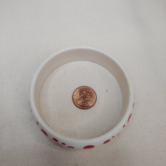 Vintage Avon Polka Dot Bangle – Red/White - Picture 4 of 6